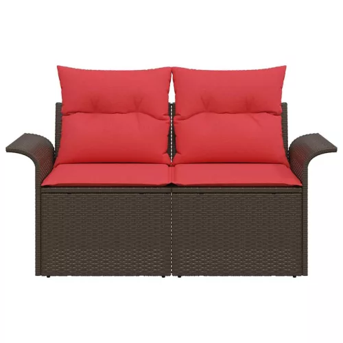  Kerti kanapé párnával tárolóval 141 x 62 x 69 cm polirattan