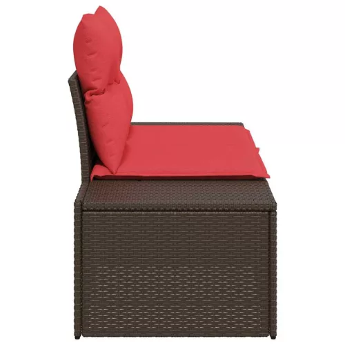  Kerti kanapé párnával 184 x 62 x 69 cm polirattan