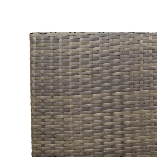  Összecsukható Kerti Székek, 2 db szürke polirattan.