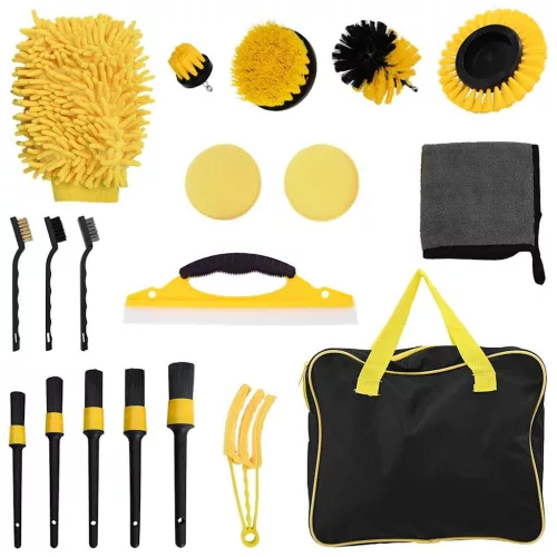  Autó Tisztító Ecset Szett 19 db 19 pcs Több Szín na