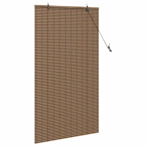  Roletta függönyökkel Barna 80 x 160 cm bambusz