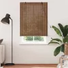  Roletta függönyökkel Barna 100 x 220 cm bambusz