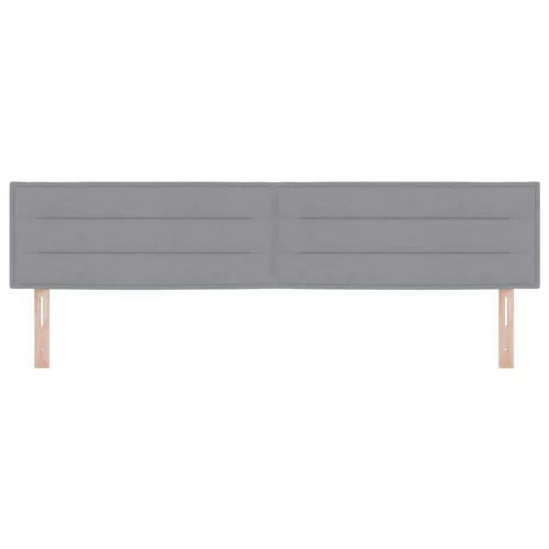  Fejtámla fejtámlával Világosszürke 200 cm Műbőr