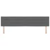  Fejtámla fejtámlával Sötétszürke 200 cm Műbőr