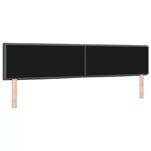  Fejtámla fejtámlával Sötétszürke 200 cm Műbőr