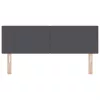 Fejtámla fejtámlával Sötétszürke 144 cm Műbőr