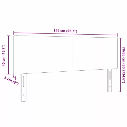  Fejtámla fejtámlával Világos Zöld Szürke 144 cm Műbőr