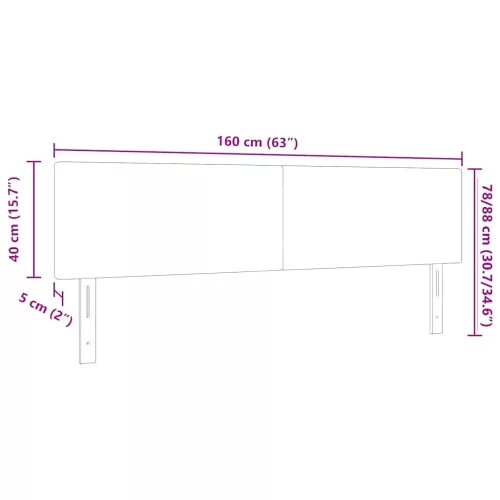  Fejtámla fejtámlával Világos Zöld Szürke 160 cm Műbőr