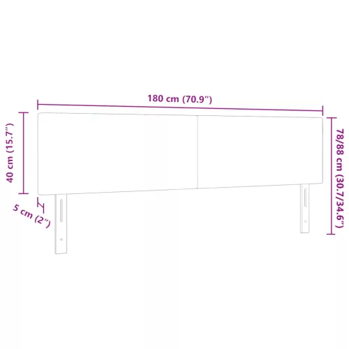 Fejtámla fejtámlával Világos Zöld Szürke 180 cm Műbőr