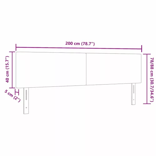  Fejtámla fejtámlával Krém 200 cm Műbőr