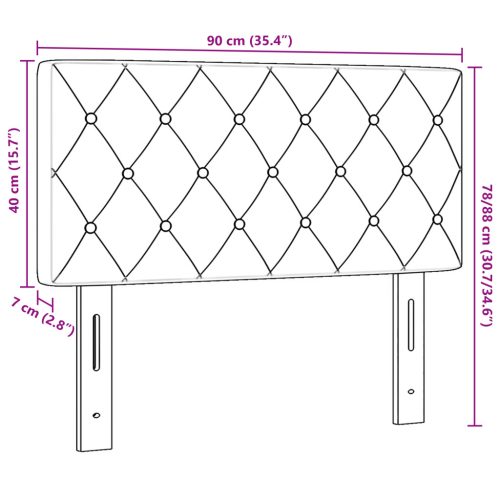  Fejtámla Kristálygombos Kárpitozott Sötét Zöld 90 cm Bársony