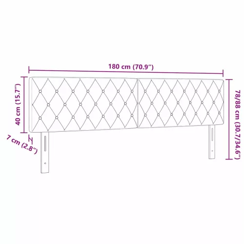  Fejtámla fejtámlával Rózsaszín 180 cm Műbőr