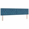  Fejtámla Sötét kék 200 cm Bársony