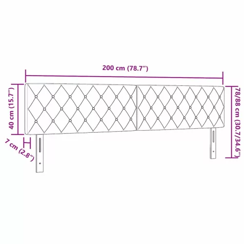  Fejtámla fejtámlával Rózsaszín 200 cm Műbőr