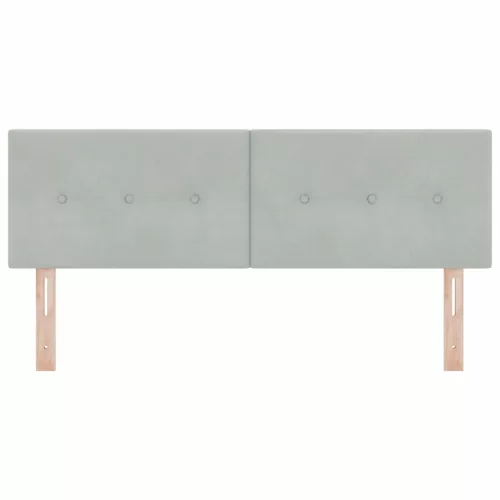  Fejtámla fejtámlával Világosszürke 144 cm Műbőr