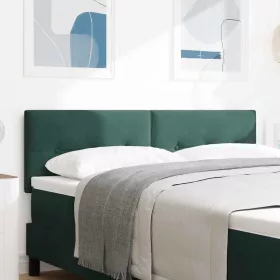  Fejtámla fejtámlával Sötétzöld 160 cm Műbőr