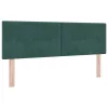 Fejtámla fejtámlával Sötétzöld 160 cm Műbőr