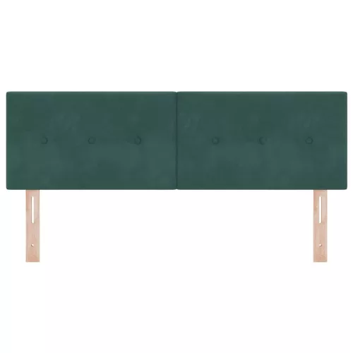  Fejtámla fejtámlával Sötétzöld 160 cm Műbőr