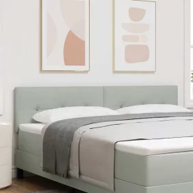  Fejtámla fejtámlával Világosszürke 180 cm Műbőr