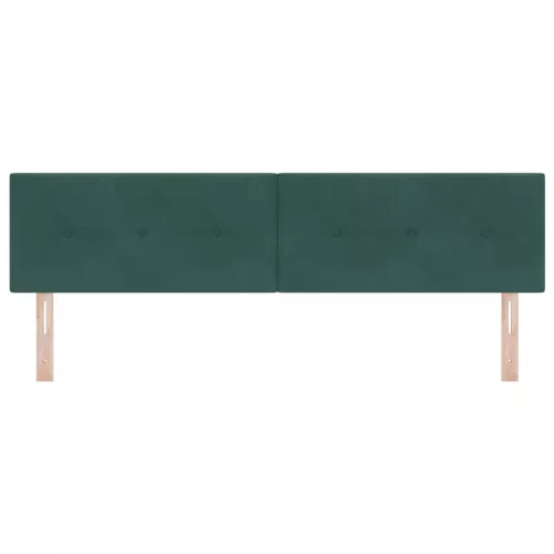  Fejtámla fejtámlával Sötétzöld 180 cm Műbőr