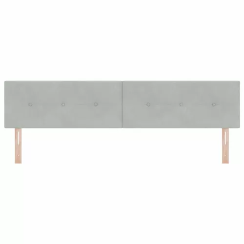  Fejtámla fejtámlával Világosszürke 200 cm Műbőr