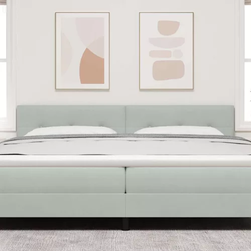  Fejtámla fejtámlával Világosszürke 200 cm Műbőr