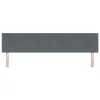  Fejtámla fejtámlával Sötétszürke 200 cm Műbőr