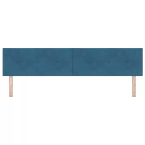  Fejtámla fejtámlával Sötét kék 200 cm Műbőr