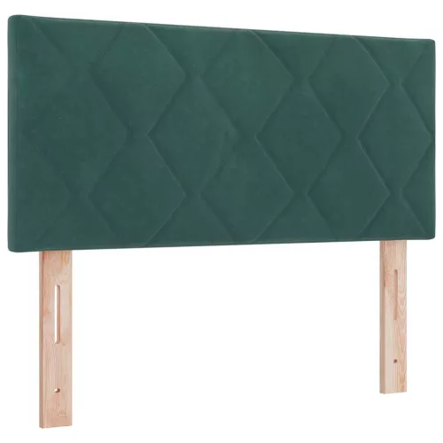  Fejtámla Sötétzöld 100 cm Bársony