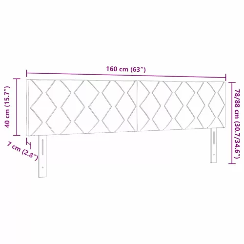  Fejtámla fejtámlával Világosszürke 160 cm Műbőr