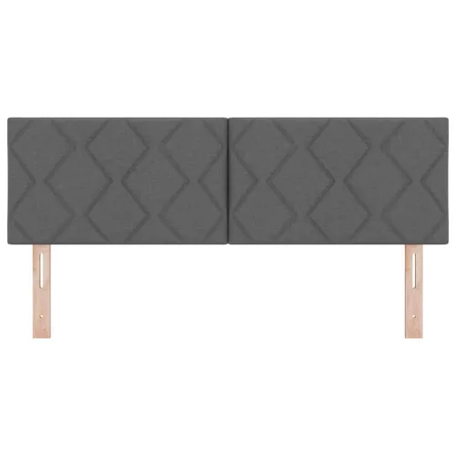  Fejtámla fejtámlával Sötétszürke 160 cm Műbőr