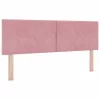  Fejtámla fejtámlával Rózsaszín 160 cm Bársony