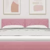  Fejtámla fejtámlával Rózsaszín 160 cm Bársony