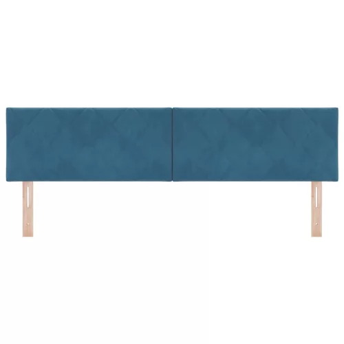  Fejtámla fejtámlával Sötétkék 180 cm Bársony