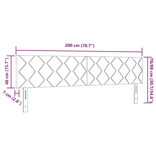  Fejtámla Tópszínű 200 cm szövet