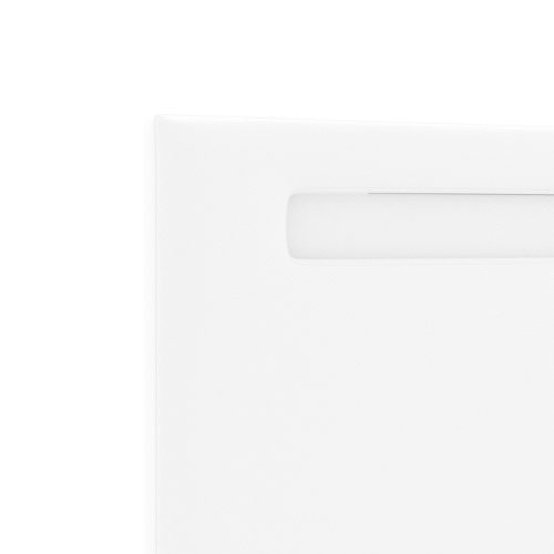  Fejtámla Egyszerű Dizájn Tiszta Fehér 100 cm Műbőr