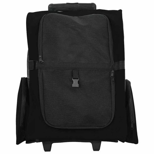  3 az 1-ben kisállatszállító kocsi fekete dizájnnal, 48 x 32 x 57 cm, Oxford szövet