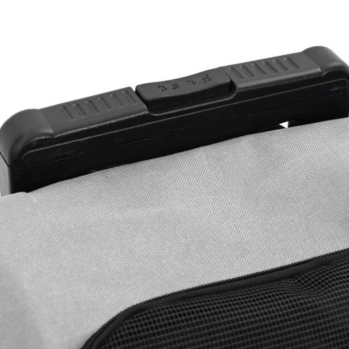  3 az 1-ben szürke oxford szövet kisállatszállító kocsi 48 x 32 x 57 cm