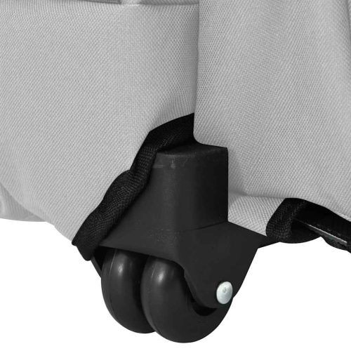  3 az 1-ben szürke oxford szövet kisállatszállító kocsi 48 x 32 x 57 cm