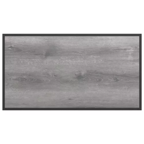  Kerti asztal szürke 100x55x70 cm DPC és acél