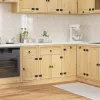  Cabinet fiókkal polcokkal Méz 60 x 46 x 81,5 cm Tömör fenyőfa