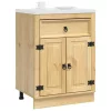  Cabinet fiókkal polcokkal Méz 60 x 46 x 81,5 cm Tömör fenyőfa