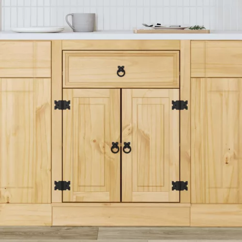  Cabinet fiókkal polcokkal Méz 60 x 46 x 81,5 cm Tömör fenyőfa