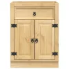  Cabinet fiókkal polcokkal Méz 60 x 46 x 81,5 cm Tömör fenyőfa