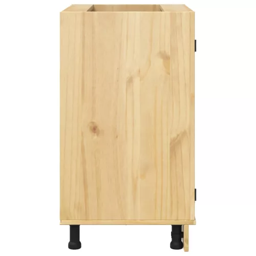  Cabinet polcokkal tárolóval Méz 60 x 46 x 81,5 cm Tömör fenyőfa