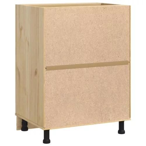  Cabinet polcokkal tárolóval Méz 60 x 46 x 81,5 cm Tömör fenyőfa