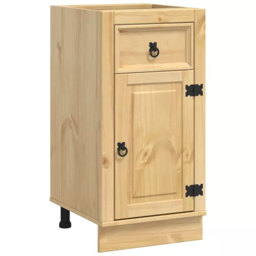  Cabinet fiókkal polcokkal Méz 40 x 46 x 81,5 cm Tömör fenyőfa