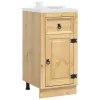  Cabinet fiókkal polcokkal Méz 40 x 46 x 81,5 cm Tömör fenyőfa