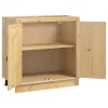  Cabinet polcokkal tárolóval Méz 80 x 46 x 81,5 cm Tömör fenyőfa