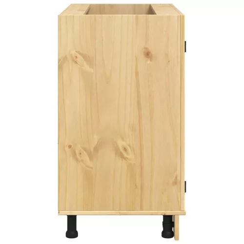  Cabinet polcokkal tárolóval Méz 80 x 46 x 81,5 cm Tömör fenyőfa